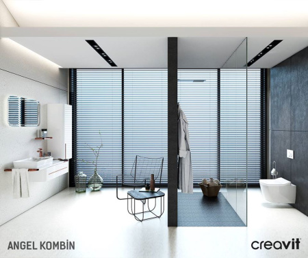 Унитаз подвесной безободковый с функцией биде Creavit Elegant EG321-00CB00E-0000